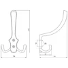 Wieszak meblowy wysoki na ubrania W003