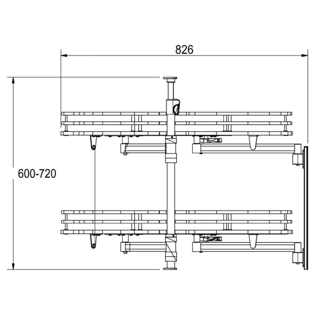 Cargo Magic Corner GEMI 900mm Nerka