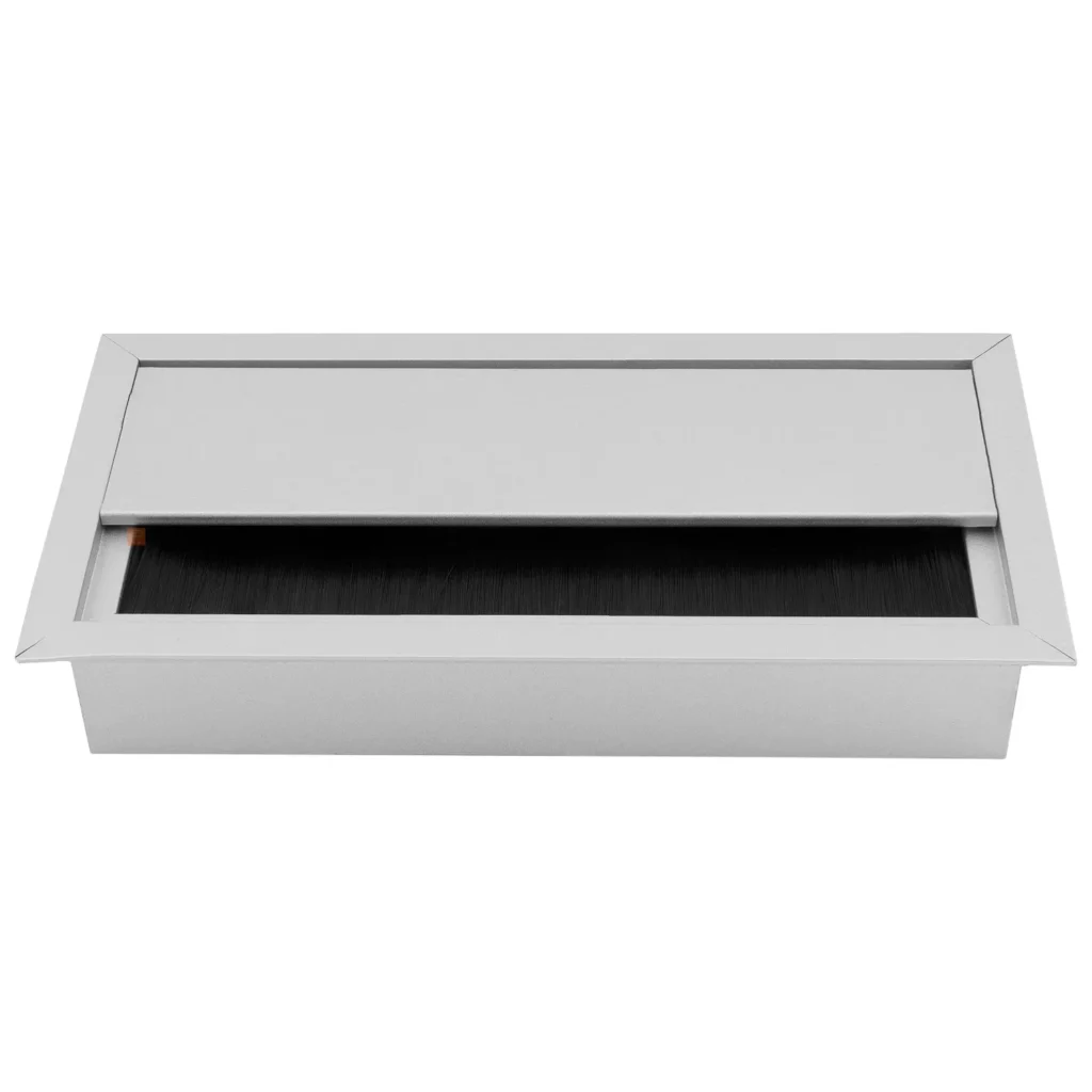 Przepust kablowy aluminiowy prostokątny 160x80mm Aluminium