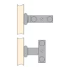 Wysuwany wieszak na ręczniki 2 ramiona 440mm mat Emuca