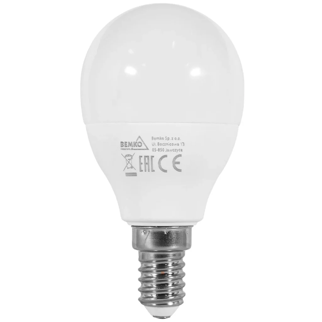 Żarówka LED E14 7.5W Kulka Bemko