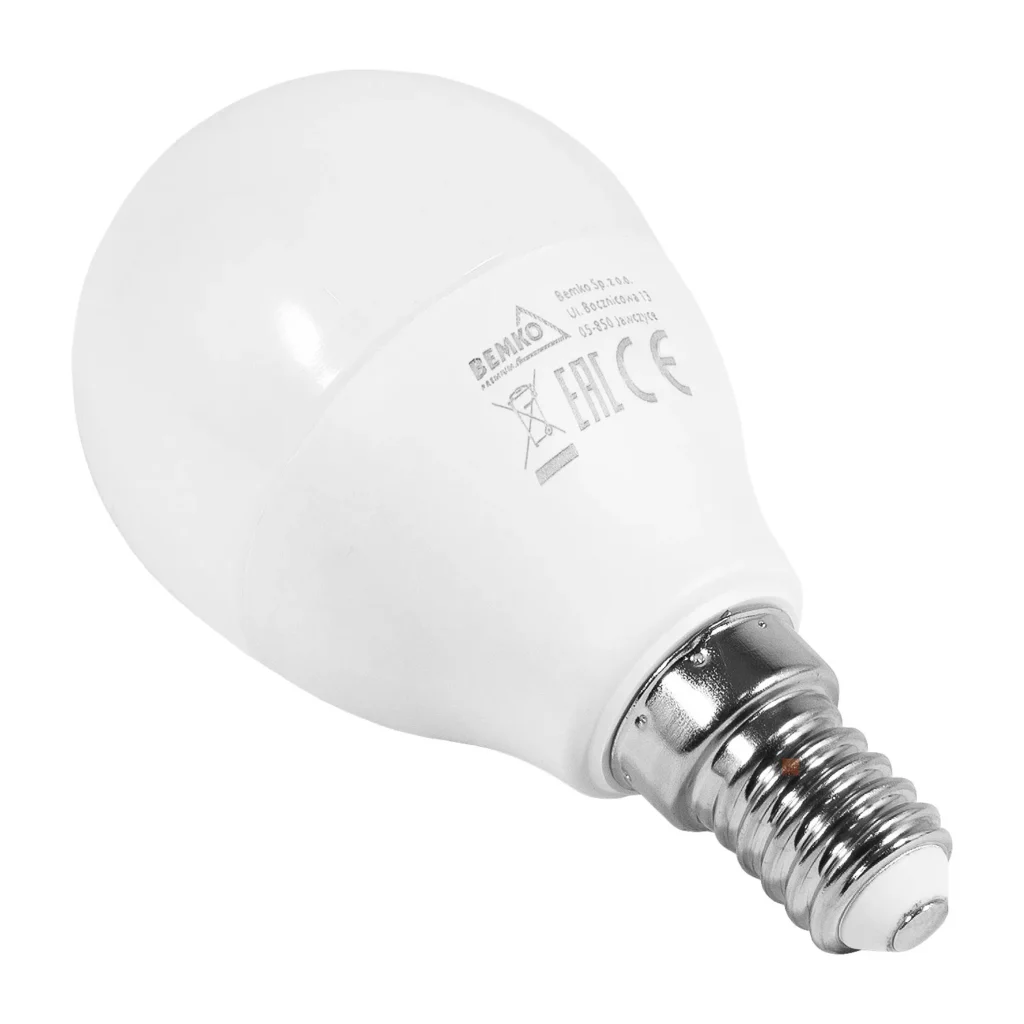 Żarówka LED E14 7.5W Kulka Bemko