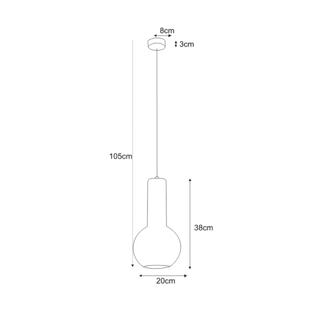 Lampa wisząca K-4525 z serii ARVI WHITE