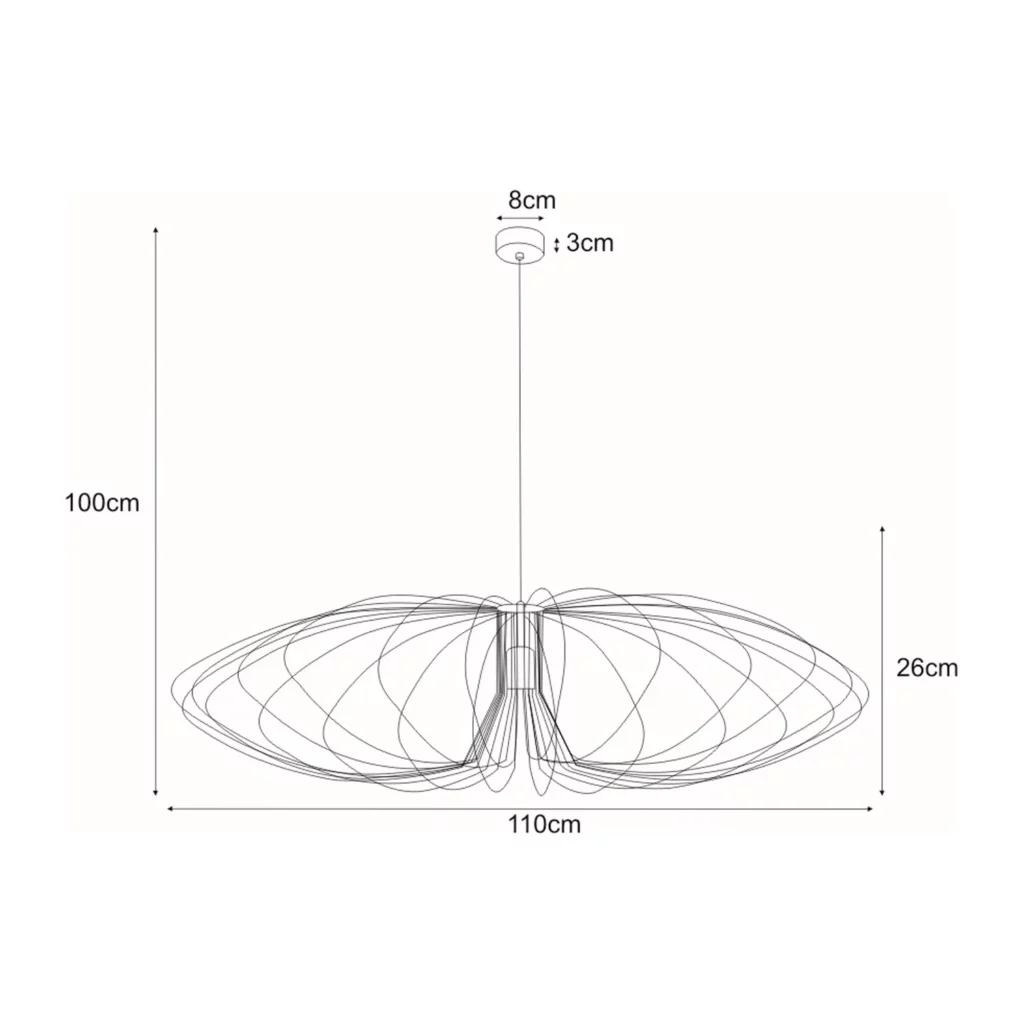 Lampa wisząca K-3408 z serii TIZI