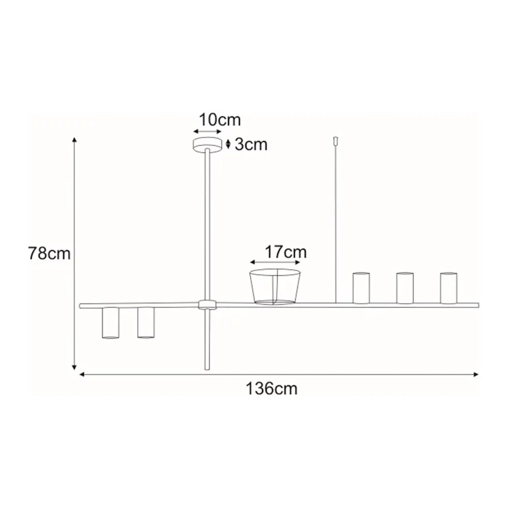 Lampa wisząca K-4756 z kwietnikiem z serii ROCCO