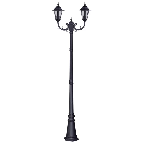 Wysoka zewnętrzna lampa stojąca K-7064A2/2 Czarna z serii STANDARD