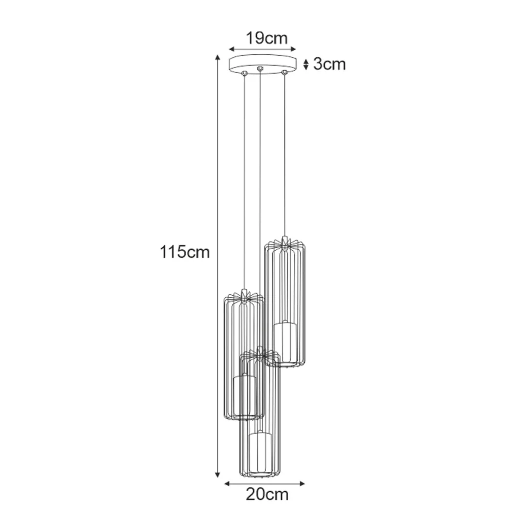 Lampa wisząca K-4932 z serii FALCON