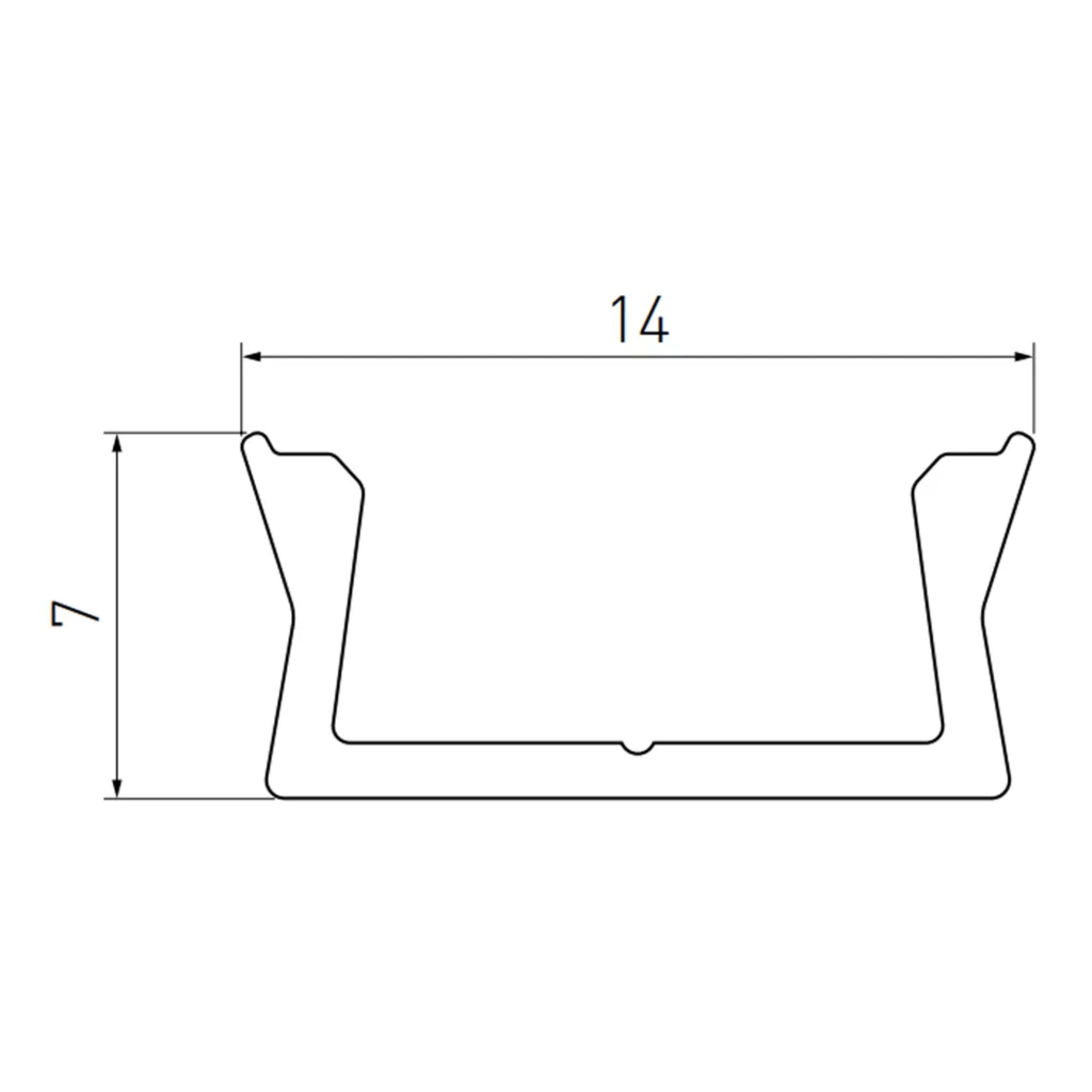 Profil aluminiowy LED nakładany GLAX MINI GTV