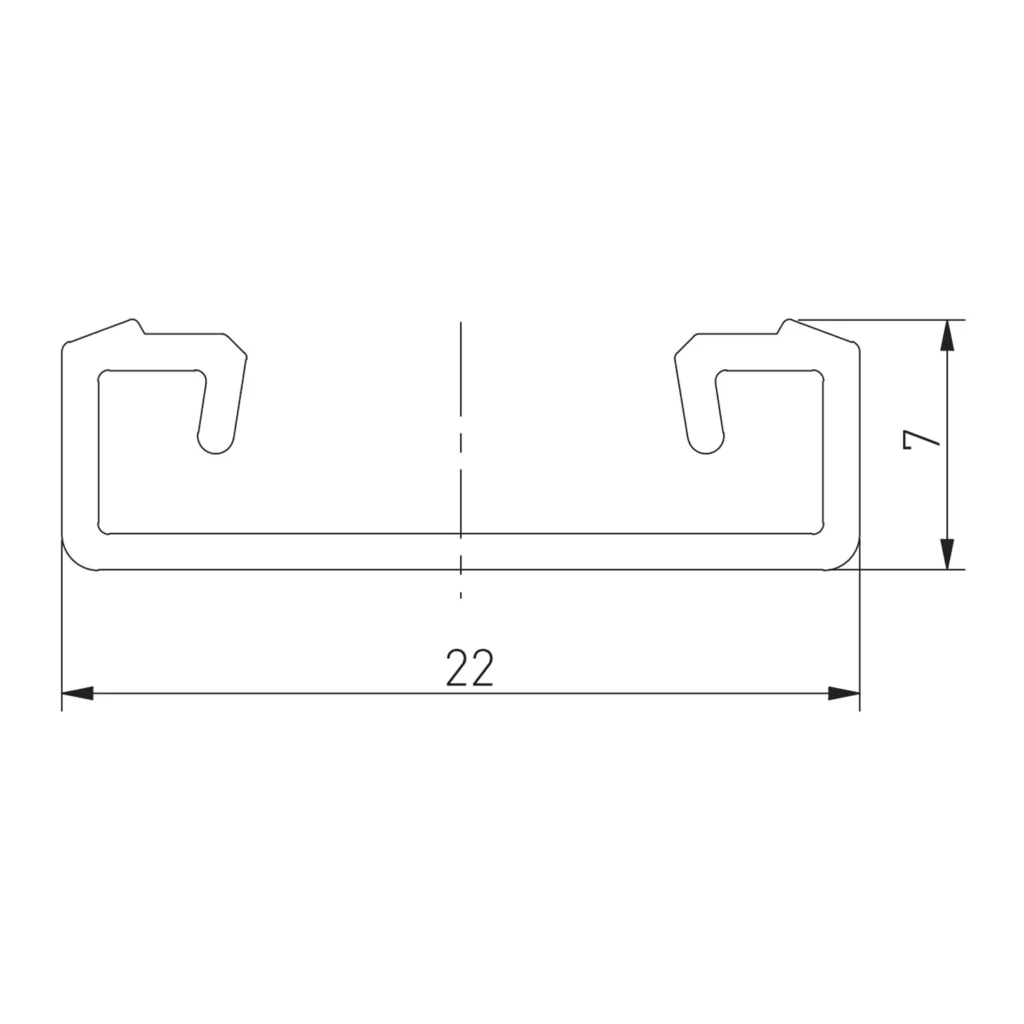 Profil aluminiowy LED nakładany GLAX srebrny GTV