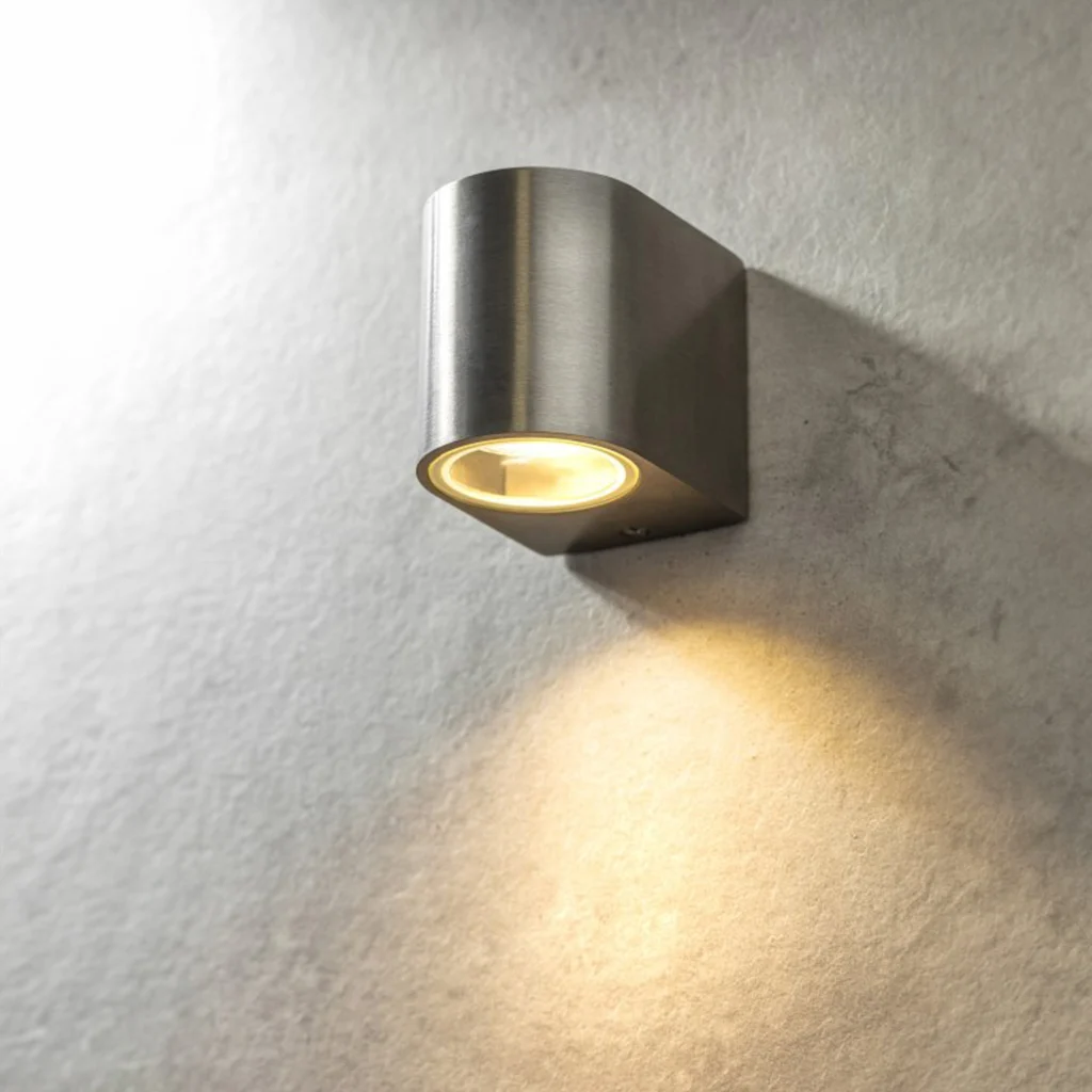 Lampa elewacyjna jednokierunkowa Kinkiet TIAGO inox GTV