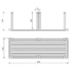 Uchwyt na talerze do szuflady Orderbox 159x468mm EMUCA