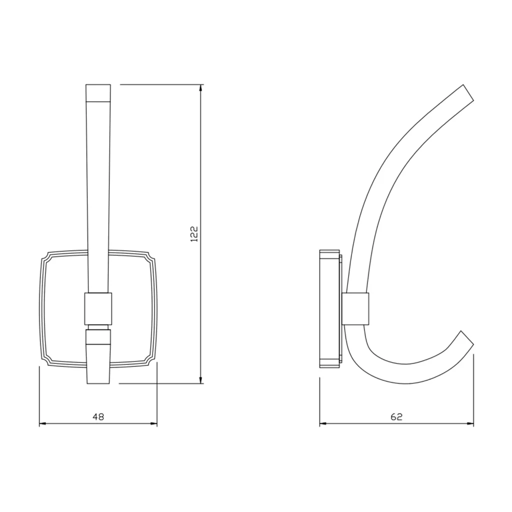 Wieszak meblowy wysoki na ubrania W021