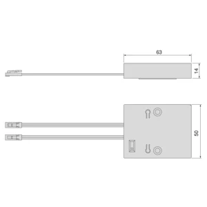 Odbiornik WIFI dla nadajników RF z czujnikiem LED Smart 12V/24V DC Emuca