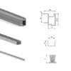 System przesuwny 2 dolnych drzwi Placard 74 z uchwytu Sharp 18mm, Cichy domyk