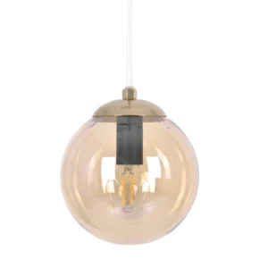 Bursztynowa lampa wisząca K-5395 z serii GRAND