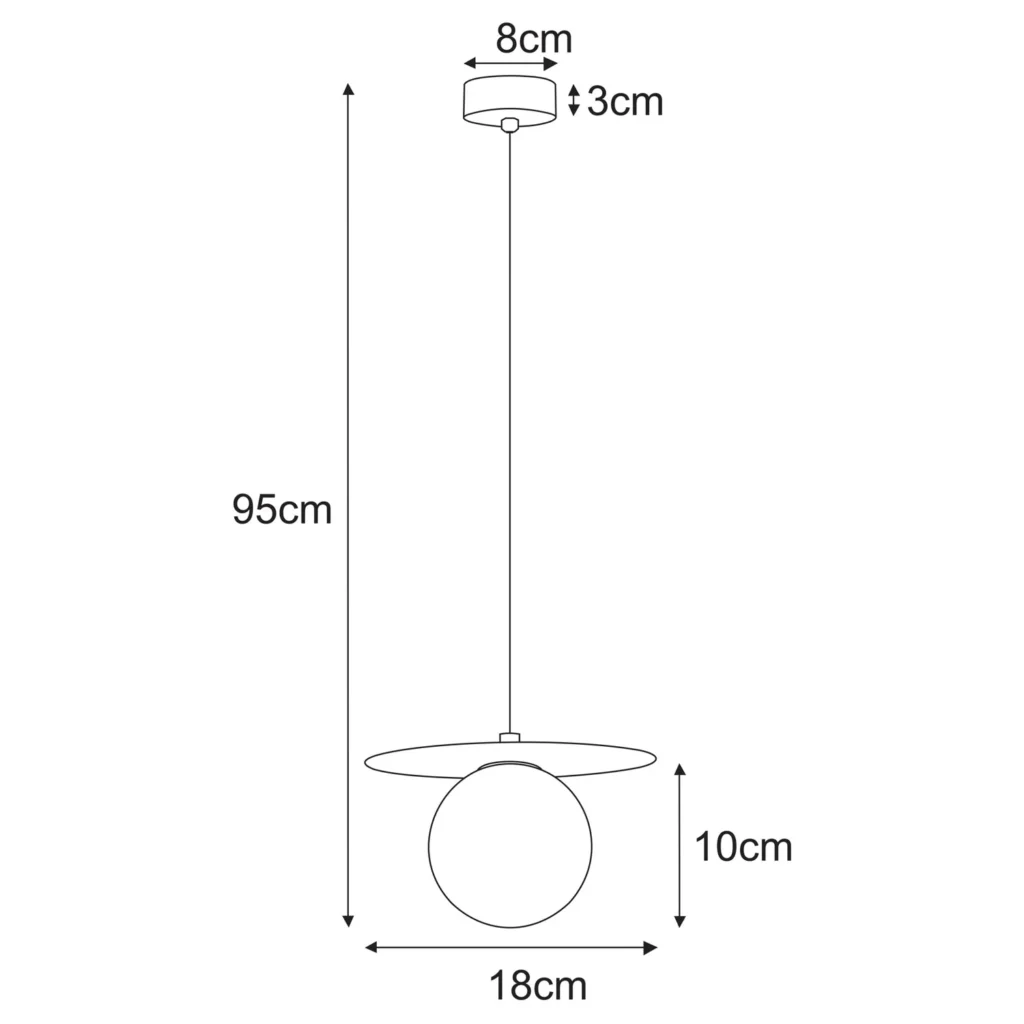 Biała klasyczna lampa wisząca z kloszem K-5430 z serii ROBIN