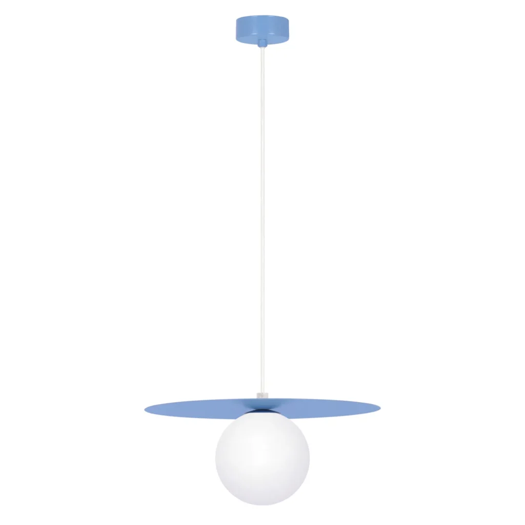 Niebieska pastelowa lampa wisząca K-5446 z serii ROBIN