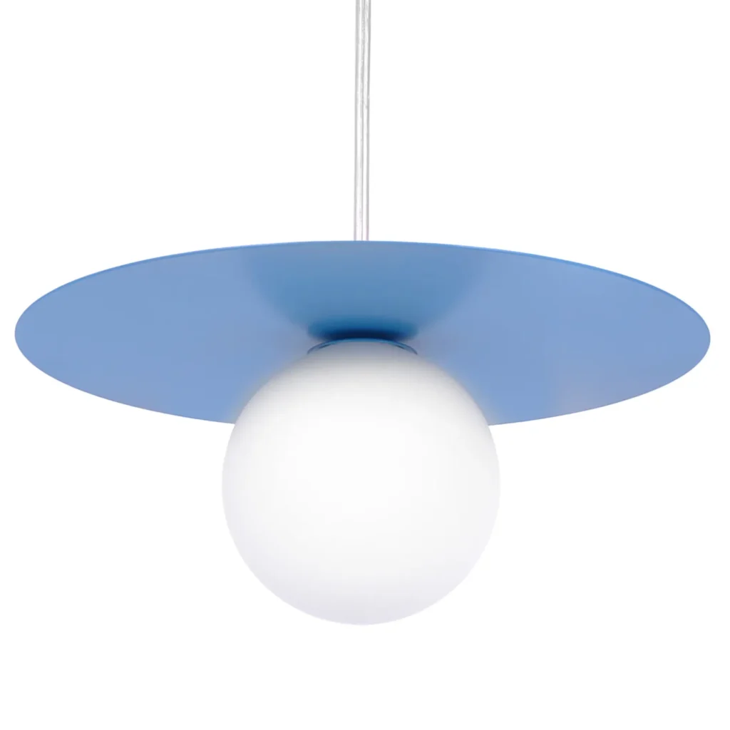 Niebieska pastelowa lampa wisząca K-5446 z serii ROBIN