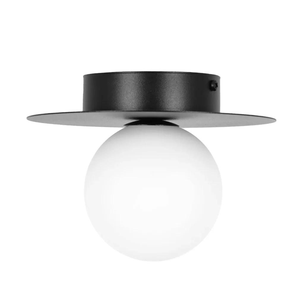 Geometryczna lampa sufitowa czarna K-5437 z serii ROBIN