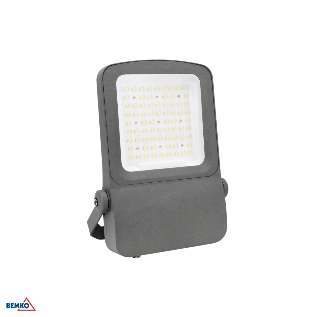 Naświetlacz lampa LED Campus 100W 4000K 17000lm IP66 90X90 - szary