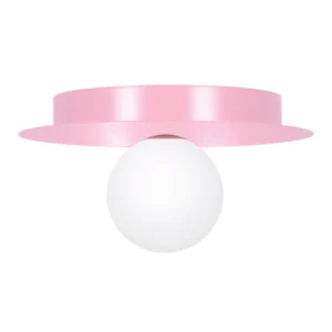 Różowa, pastelowa lampa sufitowa K-5443 z serii ROBIN