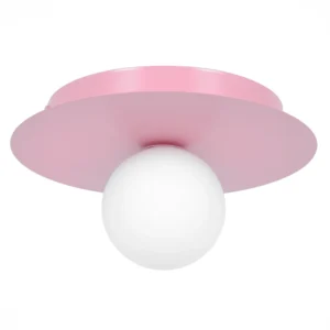 Różowa, pastelowa lampa sufitowa K-5443 z serii ROBIN