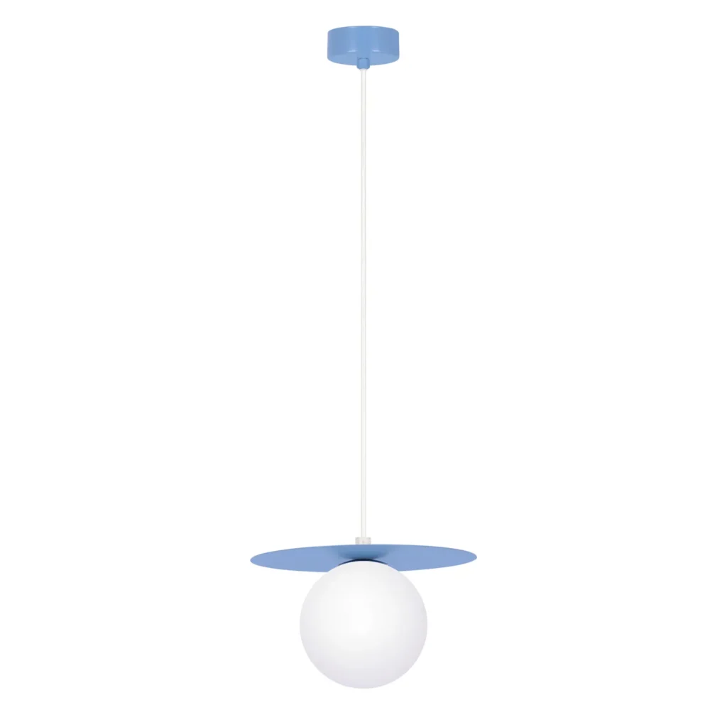 Niebieska pastelowa lampa wisząca K-5441 z serii ROBIN