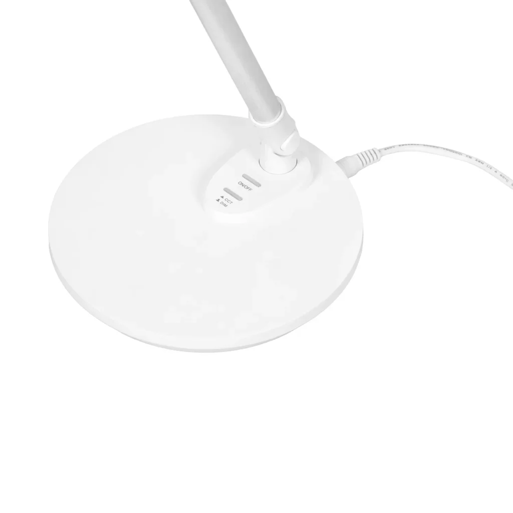 Biała lampa biurkowa LED 7W, regulowana K-BL1527 z serii BOLEK